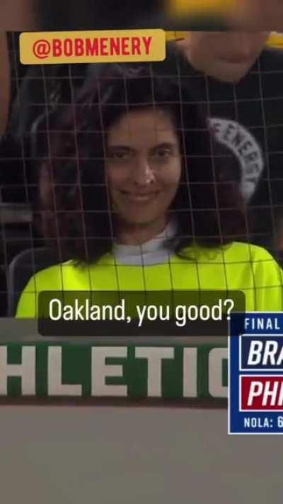 Oakland, you good?