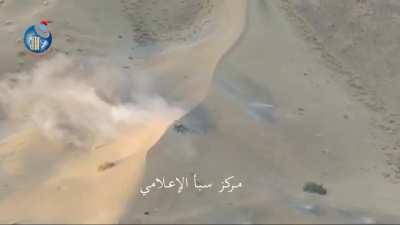 Houthi Sniper gets hit by Saudi Drone Missile [November 2021] [West-Marib]