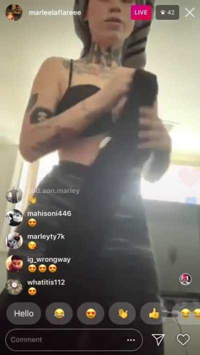 Marleelaflare Lil Booty On IGLive 🍑