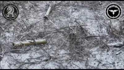 FPV drone from the 47th Mechanized Brigade destroys a Russian ATGM in the area of Stepove village, Donetsk region. (16/12/2023)