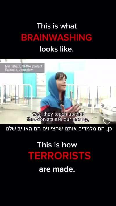 This is what they teach in Palestine schools 
