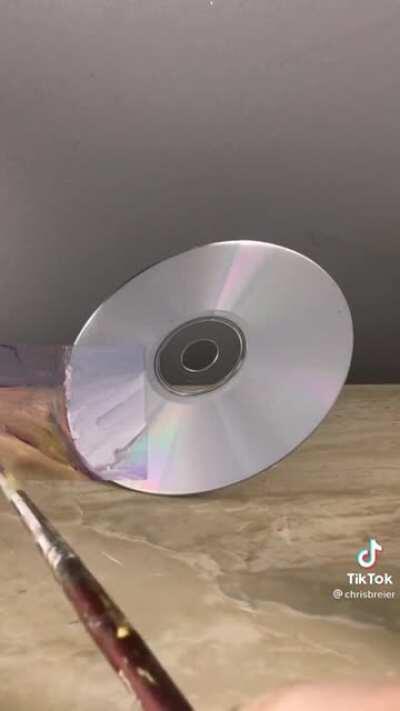 Matching the color of a CD with only paint