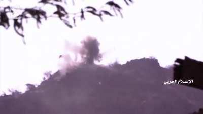 (NSFW) Houthi IED sends Saudi coalition fighter flying