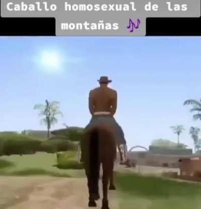 CABALLO HOMOSEXUAL DE LAS MONTAÑASS