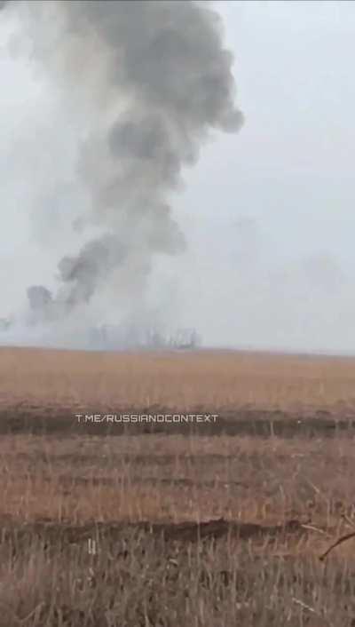 Russian soldier films how his tank was vaporised by a Ukranian FPV drone, Donetsk region