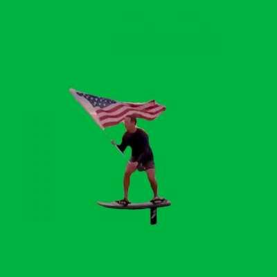 Mark Zuckerberg 4th of July Green Screen template