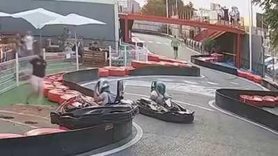 Near death (karting) experience.