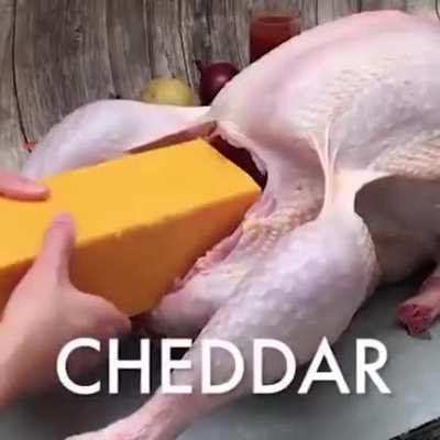 Ahh yes, I sure do love my turkey with a block of cheddar in it!