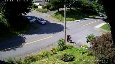 Just another collision at the steep hill intersection the city refuses to change.