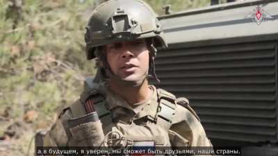 Ru pov: American guy in the ranks of the Russian armed forces