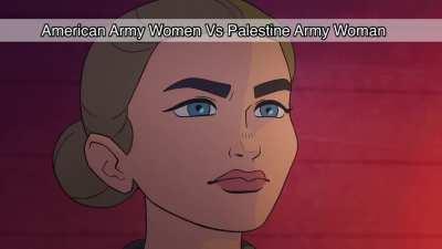 American Army Women vs Palestinian Army Women