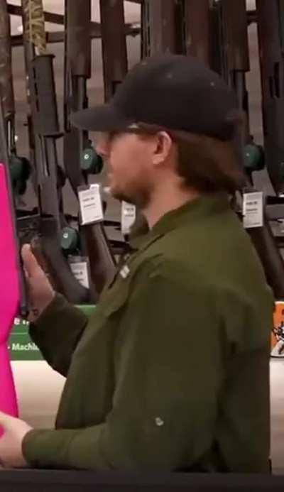 Harassing a gun store manager