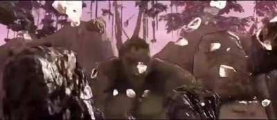 This is a cutscene from the new game Rise of Kong and its hot garbage.