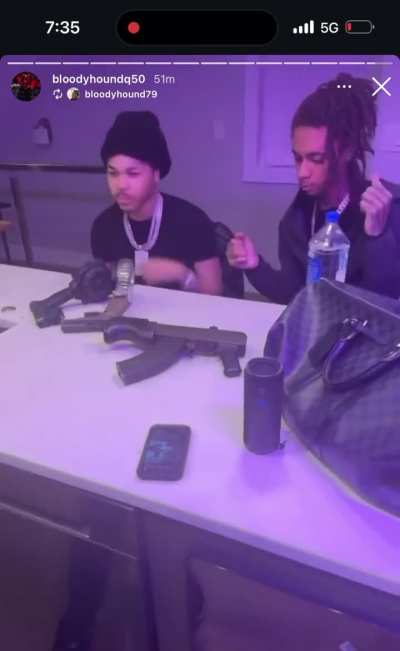 (Bloodhound) Lil Jeff & (Bloodhound) Q50 filming ‘’BH4L’’ Music Video before Jeff’s passing 🕊️