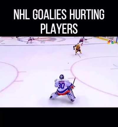 Goalies hurting players