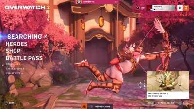 This main menu cupid Hanzo is epic lol