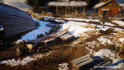 Turning Valhalla's England into a miniature world using Tilt Shift