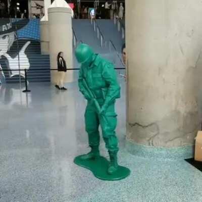 Green army man cosplay