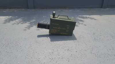 Prototype 40mm shell launcher, remote controlled