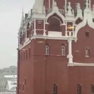 At least someone is working at The Moscow Kremlin