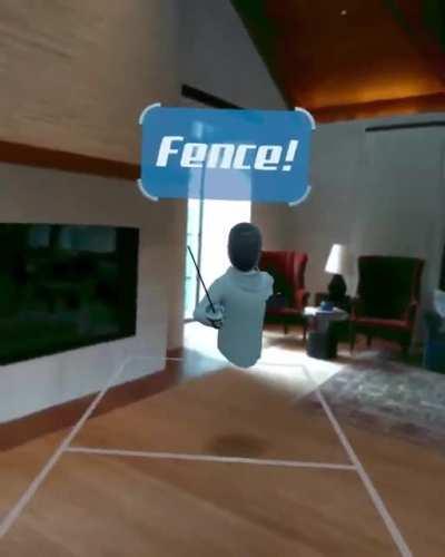 Fencing in the metaverse.