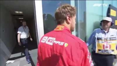 And here comes Sebastian Vettel!