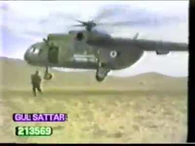 [VOLUME WARNING] Afghan military assault Mujahideen positions and Afghan paratroopers capture fleeing mujahids, 1980s