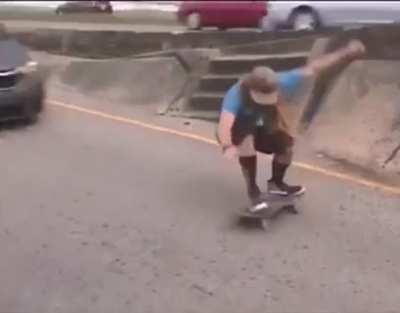 WCGW skating on an exit ramp