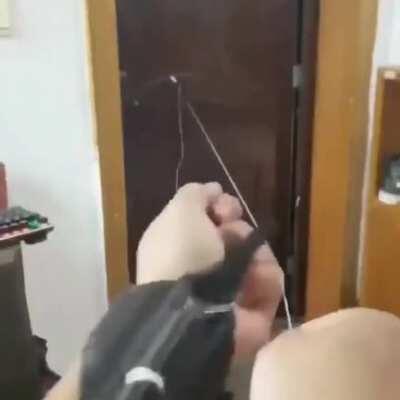 This guy made a web shooter