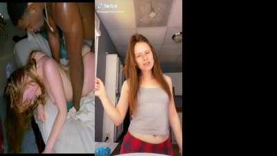 Redhead tiktok star doesn't mind a good pounding!