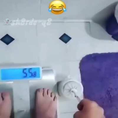 HMF while I show you how to use a scale properly