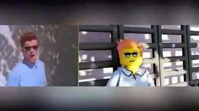 Rickrolling LEGO