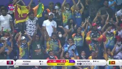 Rajapaksa takes a stunner | WI v SL | ICC Men's T20WC 2021