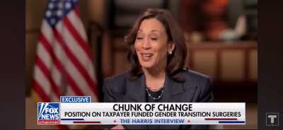 Interviewer: “Will you use taxpayer dollars to fund inmate sex changes”, Kamala: “I will follow the law”