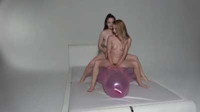 Hump Day: Two Lovely Ladies Riding A Balloon!