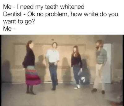 Whitest of whites please