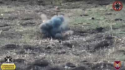 Russian soldier accepts his fate as Ukrainian drone comes at him