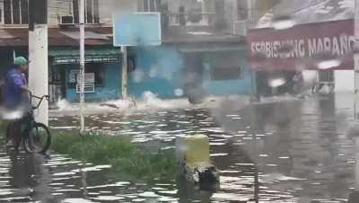 Flood olympics in the Philippines amidst the week-long rain.