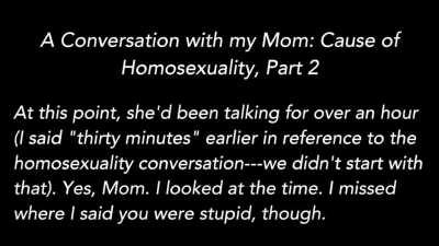 More from when I (19M) secretly recorded my Christian mother rant about me being gay. If you thought the first one was bad...