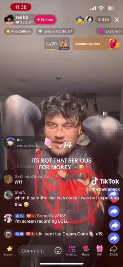 Wth be going on with tiktok lives