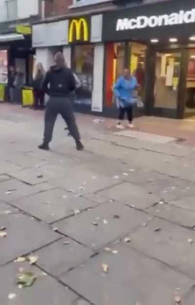 To beat up an old man