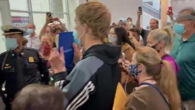 &quot;Stop The Vote&quot; protesters attempt to rush inside Detroit ballot counting area