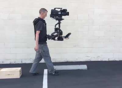 A camera stabilizer that does a very good job of stabilizing the camera.