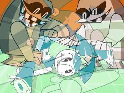 Jenny getting tossed around and used (Zone) [My Life as a Teenage Robot]