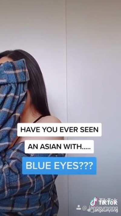 Asians can't have blue eyes