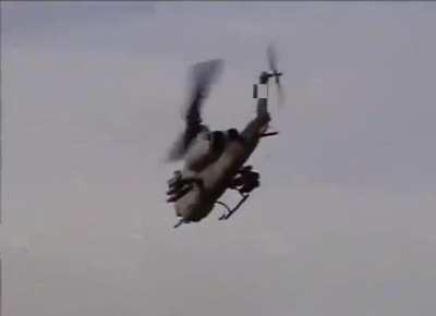 U.S. Marine Cobra helicopters engage and destroy various Iraqi targets including vehicles and armor (Iraq, 2003) (source audio)