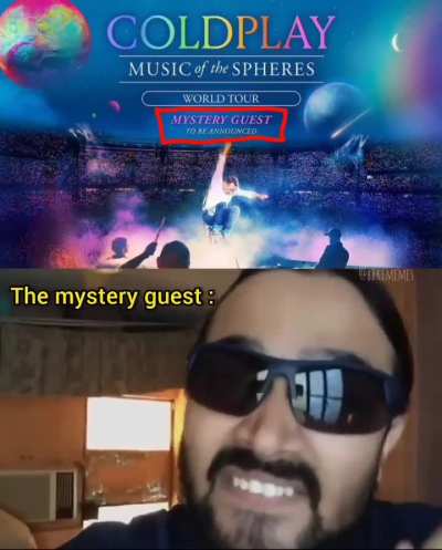 Coldplay Mystery Guest revealed 