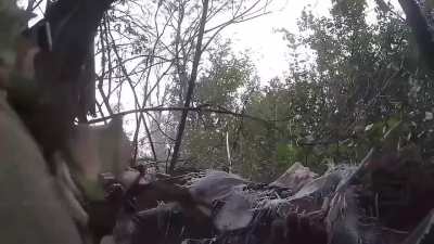 Intense combat footage showing the work of ukrainian soldiers of the SOF unit 