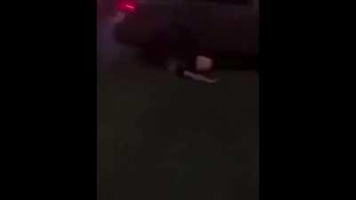 Guy Gets Run Over By Drifting Car