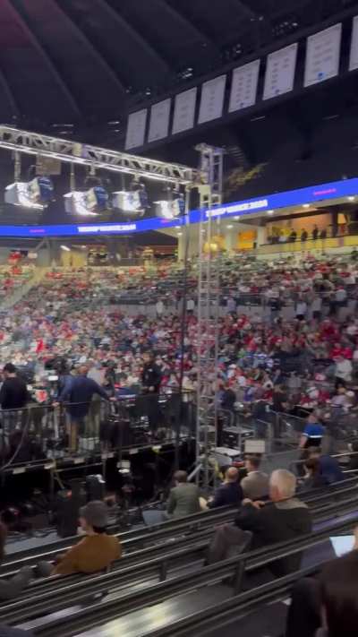 People Leaving Trump Rally @Georgia Tech’s McCamish Pavilion